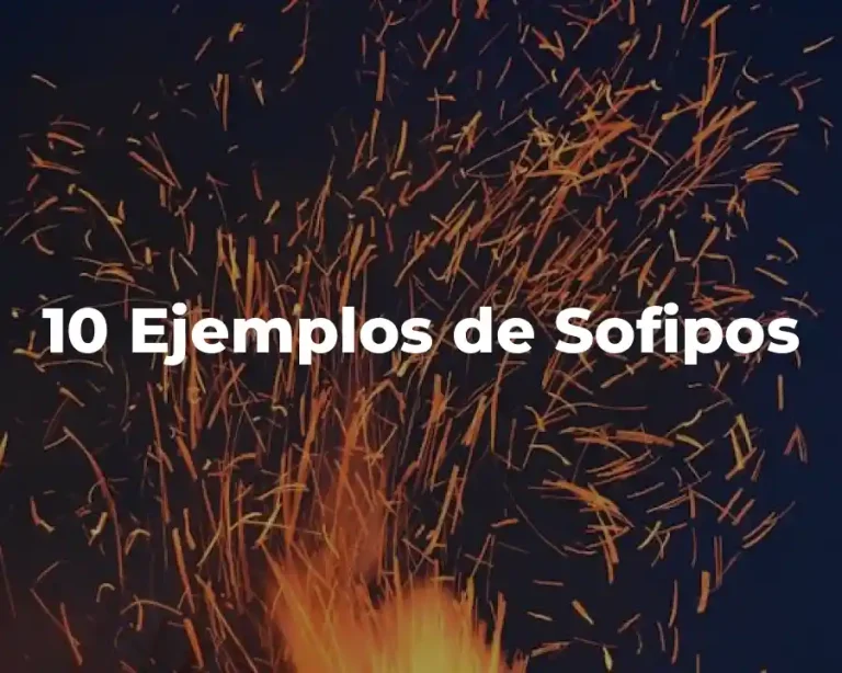 10 Ejemplos de Sofipos