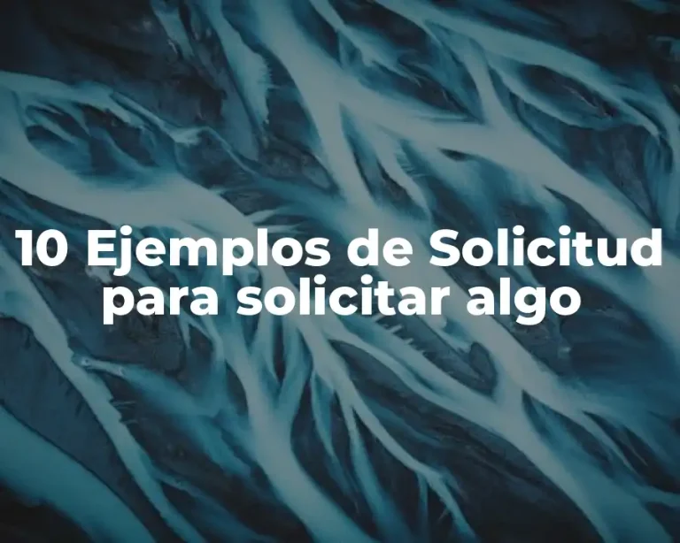 10 Ejemplos de Solicitud para solicitar algo