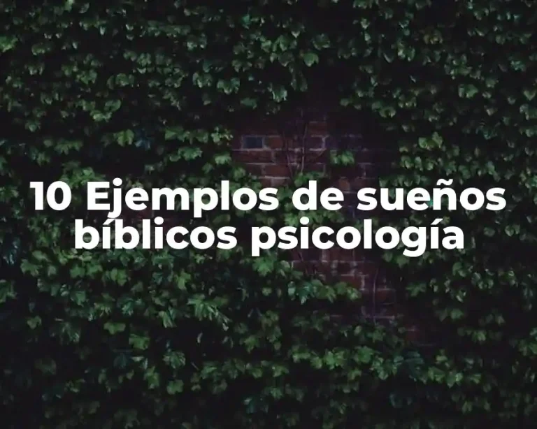 10 Ejemplos de sueños bíblicos psicología