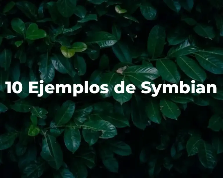 10 Ejemplos de Symbian