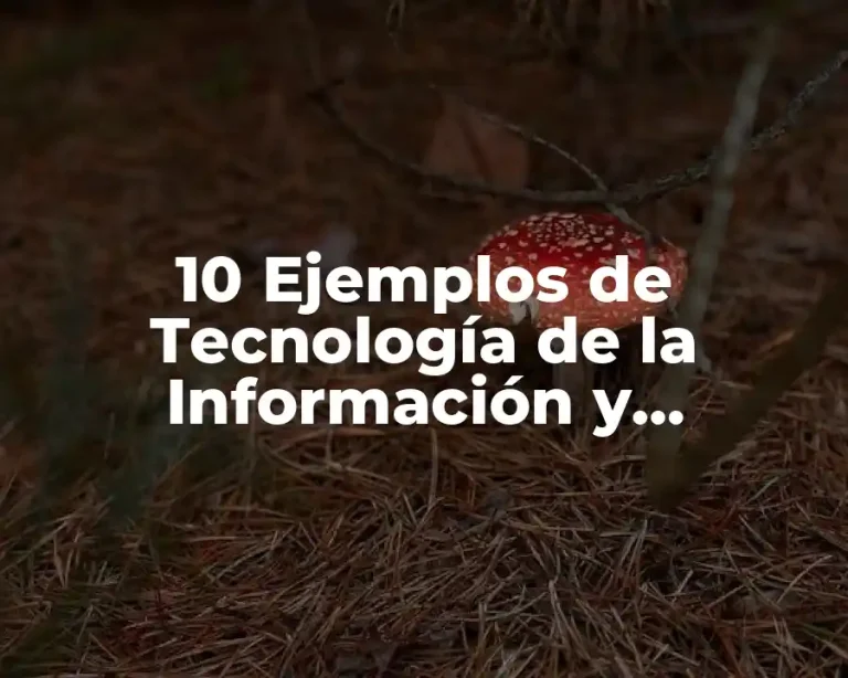 10 Ejemplos de Tecnología de la Información y Comunicación