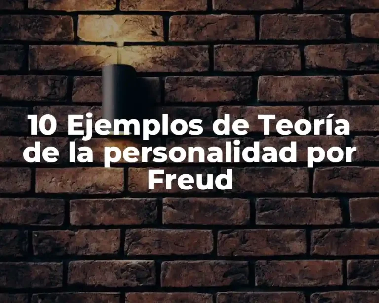 10 Ejemplos de Teoría de la personalidad por Freud