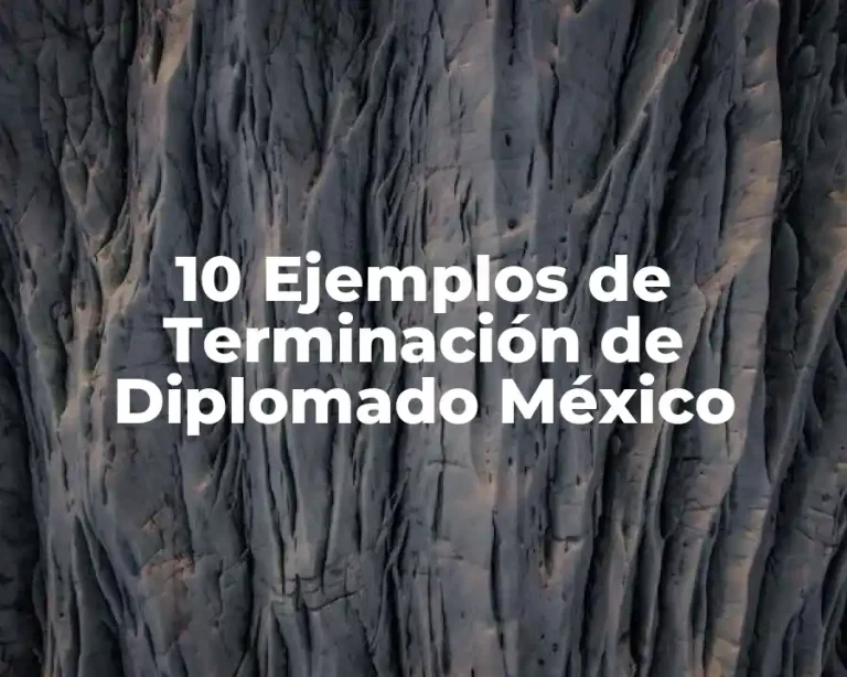 10 Ejemplos de Terminación de Diplomado México
