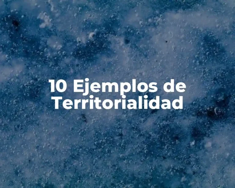10 Ejemplos de Territorialidad