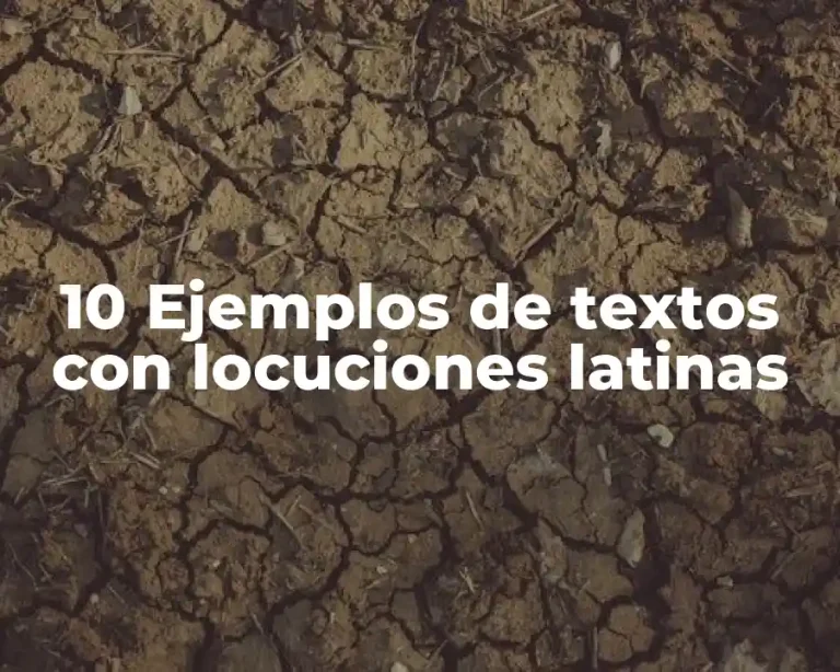 10 Ejemplos de textos con locuciones latinas