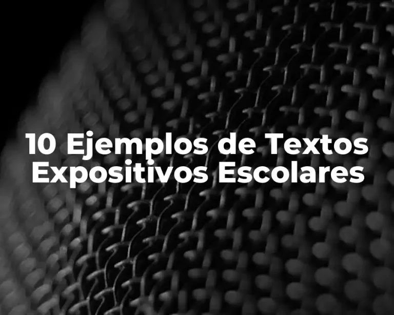10 Ejemplos de Textos Expositivos Escolares