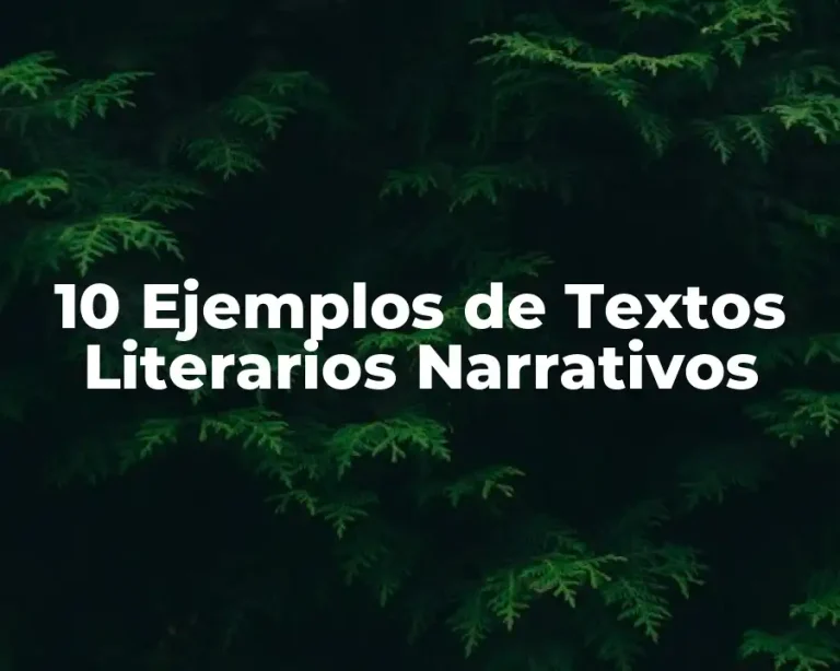 10 Ejemplos de Textos Literarios Narrativos