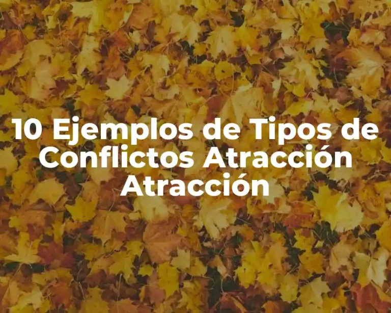 10 Ejemplos de Tipos de Conflictos Atracción Atracción