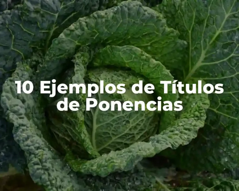 10 Ejemplos de Títulos de Ponencias