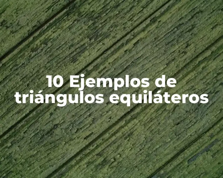 10 Ejemplos de triángulos equiláteros
