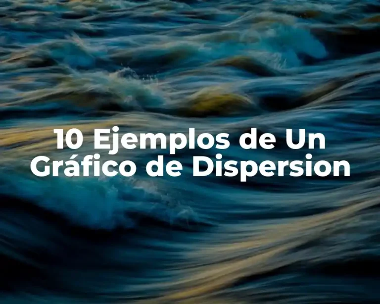 10 Ejemplos de Un Gráfico de Dispersion