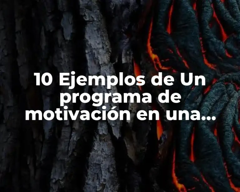 10 Ejemplos de Un programa de motivación en una empresa