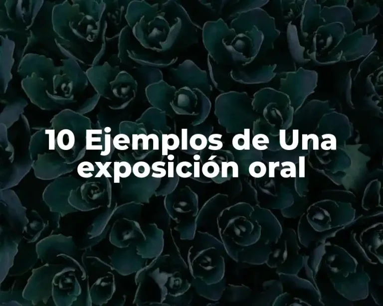 10 Ejemplos de Una exposición oral