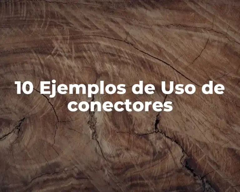 10 Ejemplos de Uso de conectores
