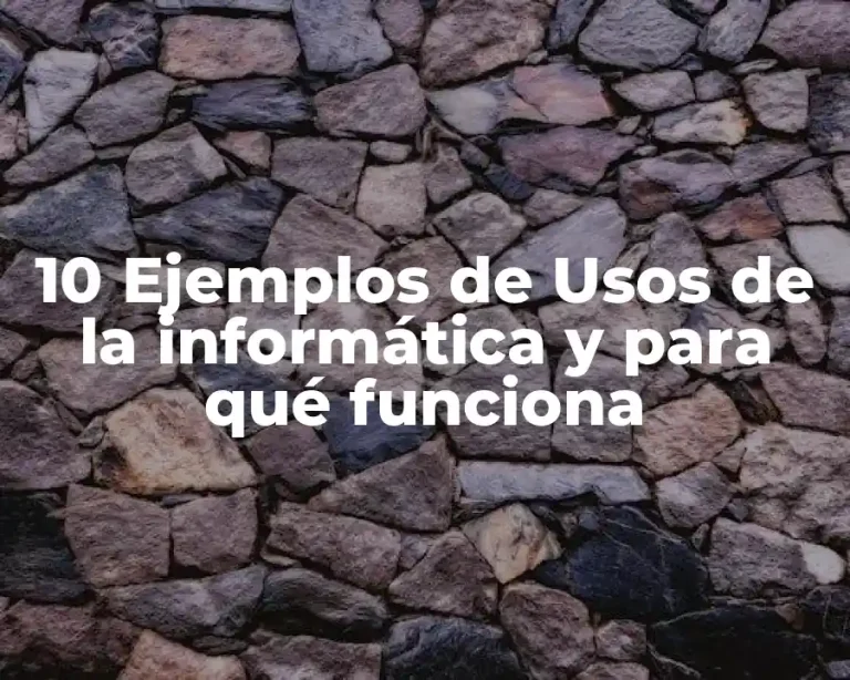10 Ejemplos de Usos de la informática y para qué funciona