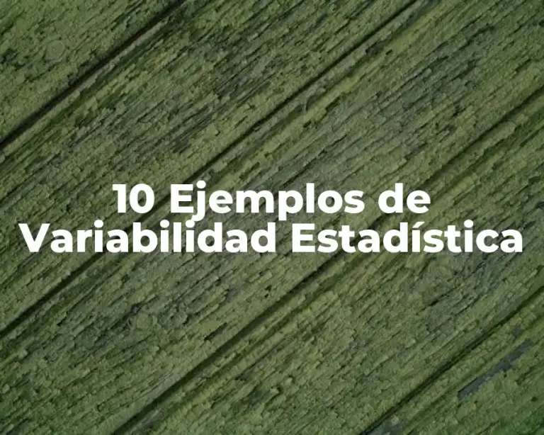 10 Ejemplos de Variabilidad Estadística