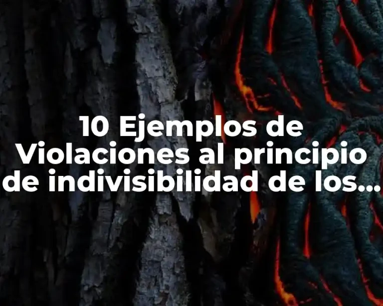 10 Ejemplos de Violaciones al principio de indivisibilidad de los derechos humanos