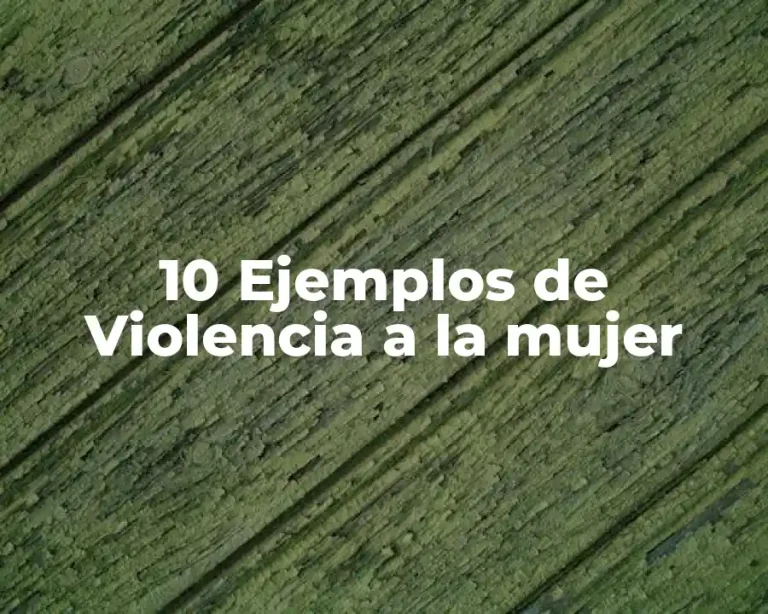 10 Ejemplos de Violencia a la mujer