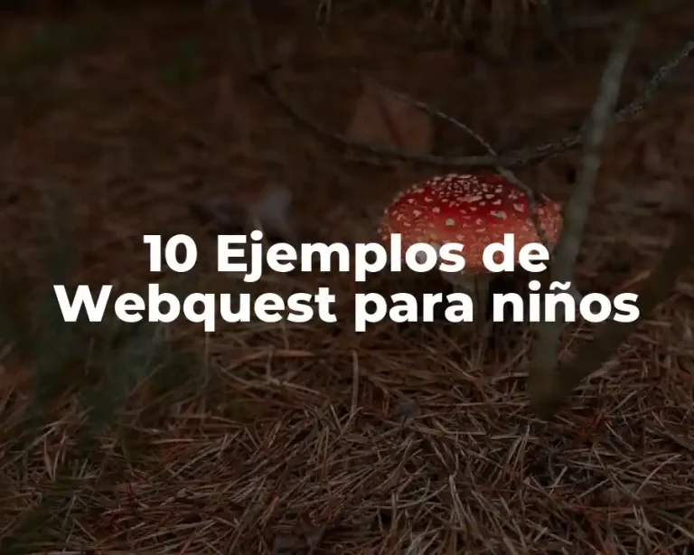 10 Ejemplos de Webquest para niños