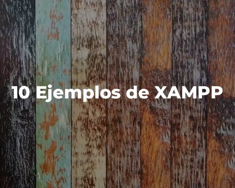10 Ejemplos de XAMPP