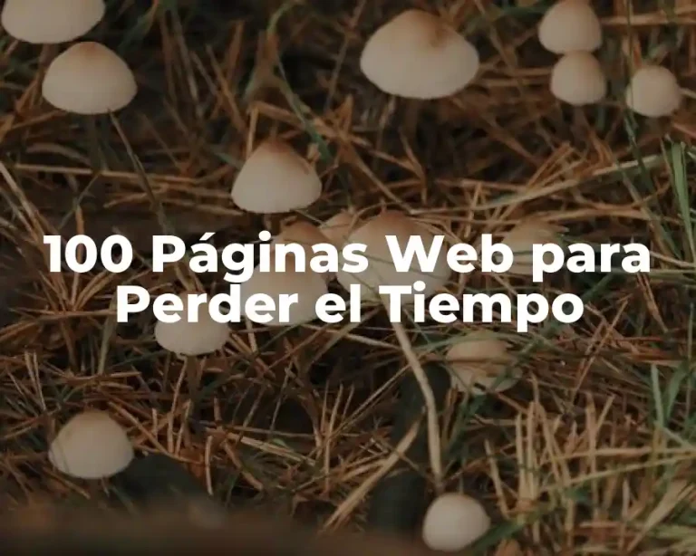 100 Páginas Web para Perder el Tiempo