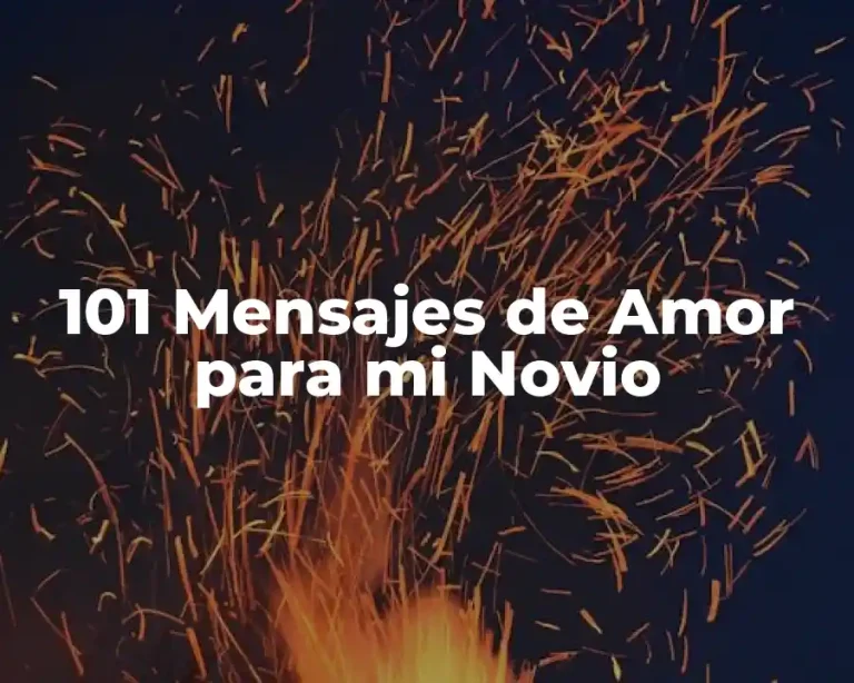 101 Mensajes de Amor para mi Novio