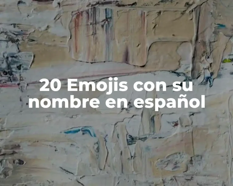 20 Emojis con su nombre en español