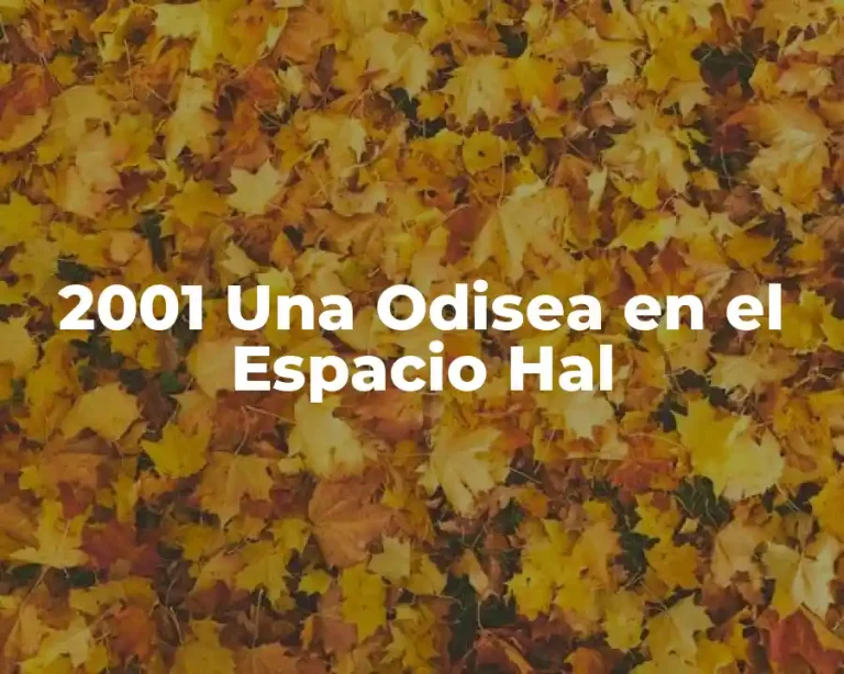2001 Una Odisea en el Espacio Hal