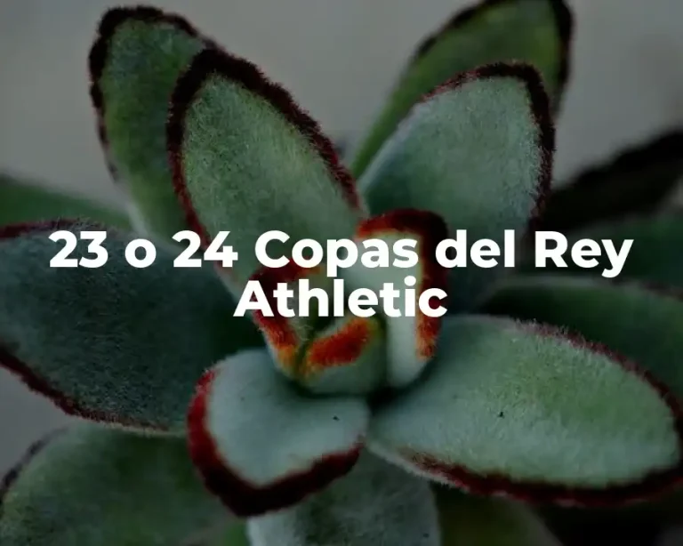 23 o 24 Copas del Rey Athletic
