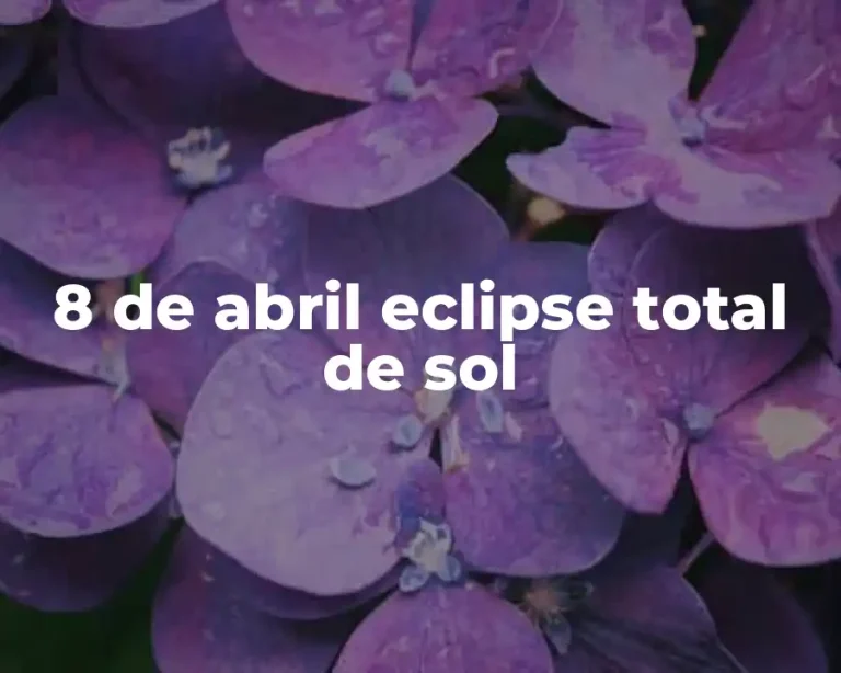 8 de abril eclipse total de sol
