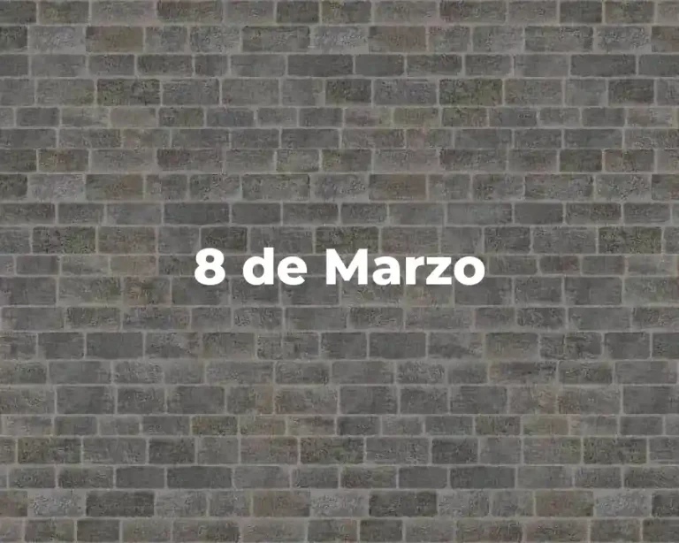 8 de Marzo