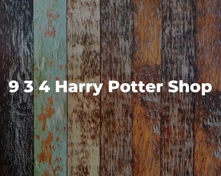 9 3 4 Harry Potter Shop