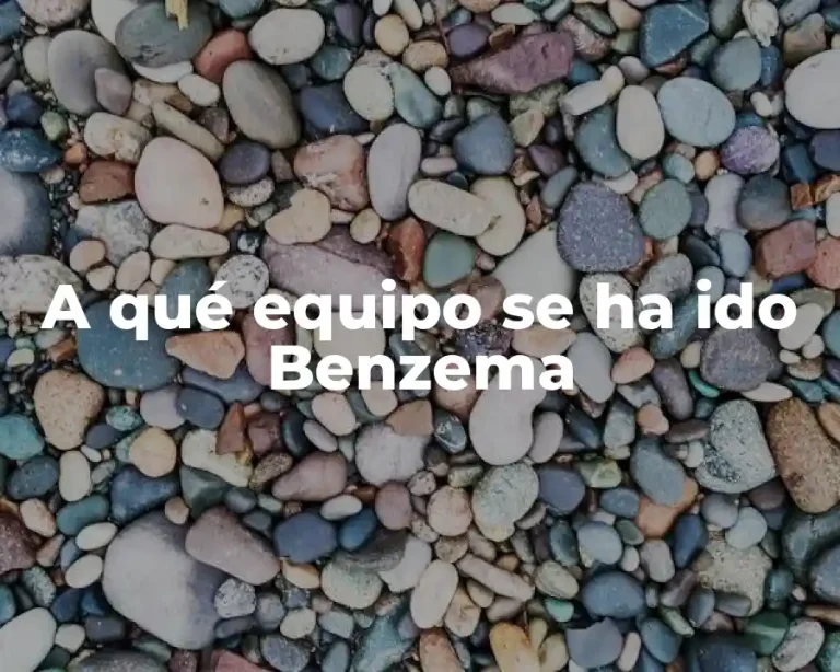 A qué equipo se ha ido Benzema