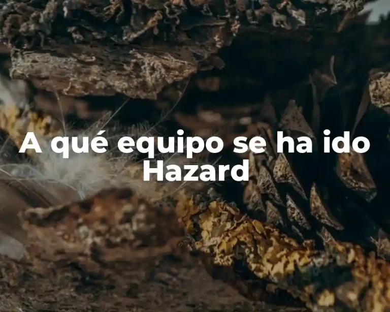 A qué equipo se ha ido Hazard
