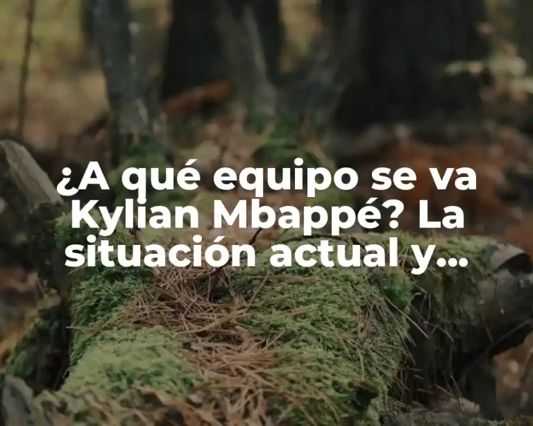 ¿A qué equipo se va Kylian Mbappé? La situación actual y futuro del superstar francés