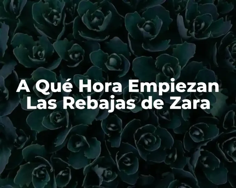 A Qué Hora Empiezan Las Rebajas de Zara