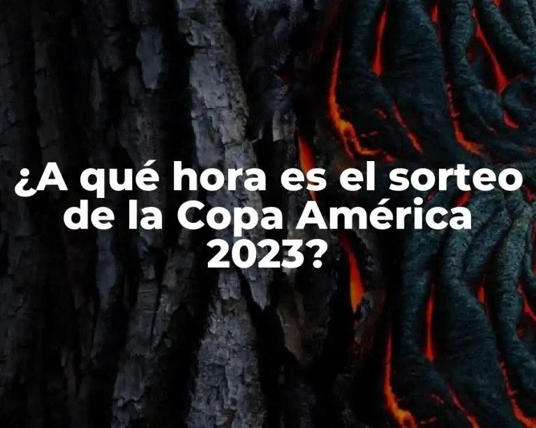 ¿A qué hora es el sorteo de la Copa América 2023?
