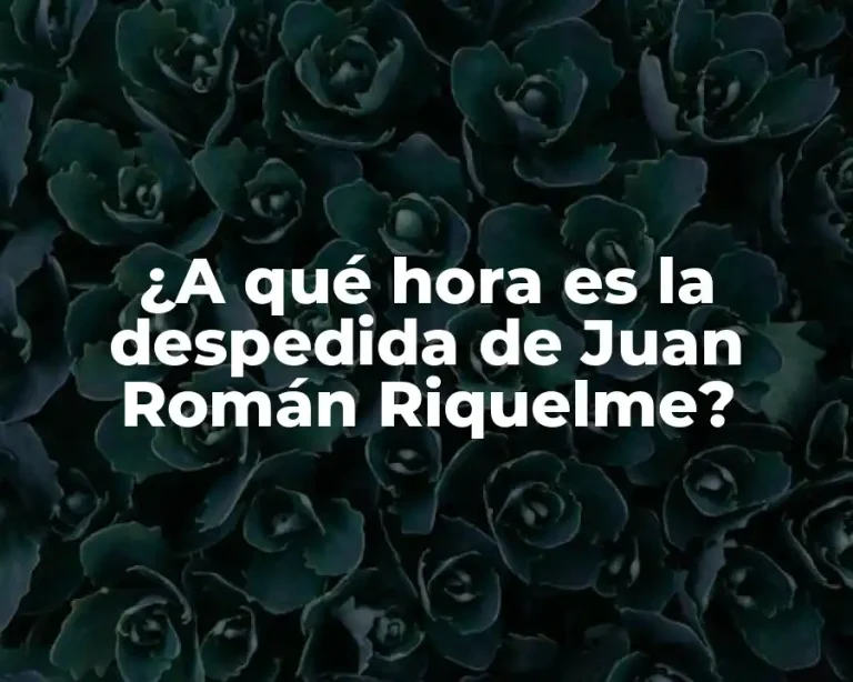 ¿A qué hora es la despedida de Juan Román Riquelme?