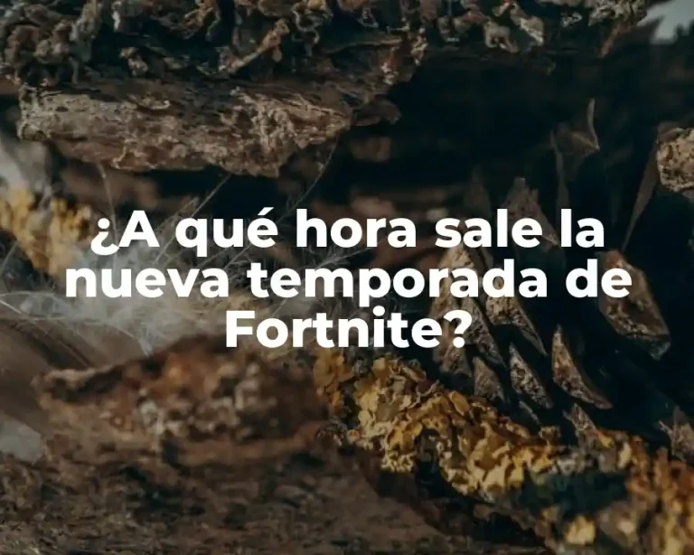 ¿A qué hora sale la nueva temporada de Fortnite?