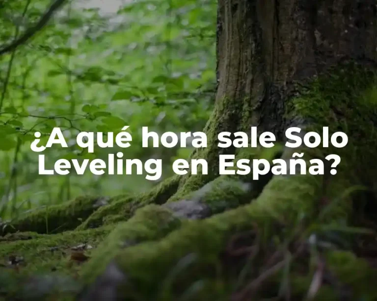 ¿A qué hora sale Solo Leveling en España?