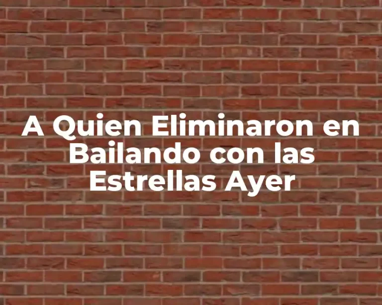 A Quien Eliminaron en Bailando con las Estrellas Ayer