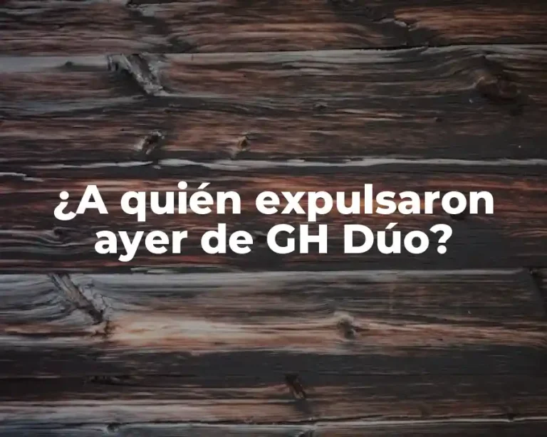 ¿A quién expulsaron ayer de GH Dúo?