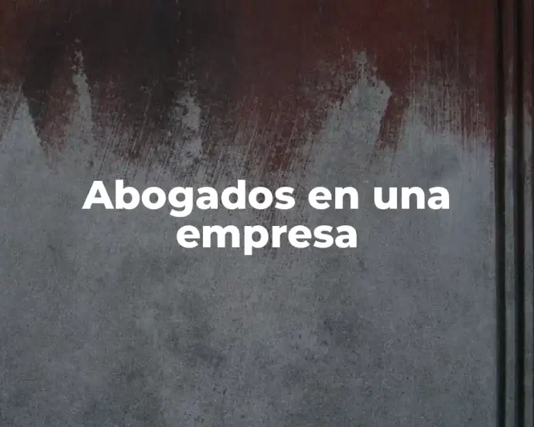Abogados en una empresa
