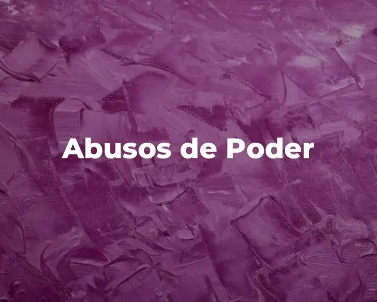 Abusos de Poder