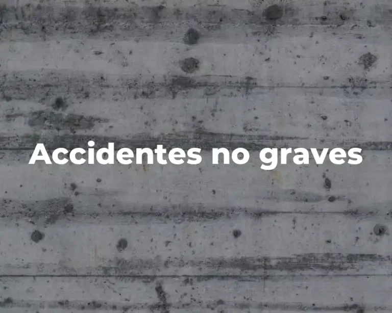 Accidentes no graves