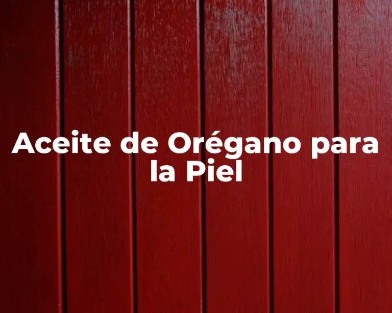 Aceite de Orégano para la Piel