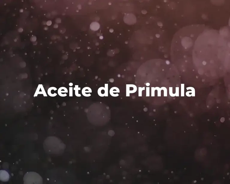 Aceite de Primula
