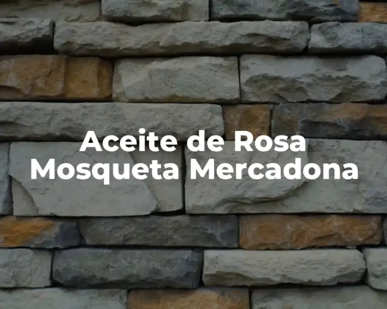 Aceite de Rosa Mosqueta Mercadona