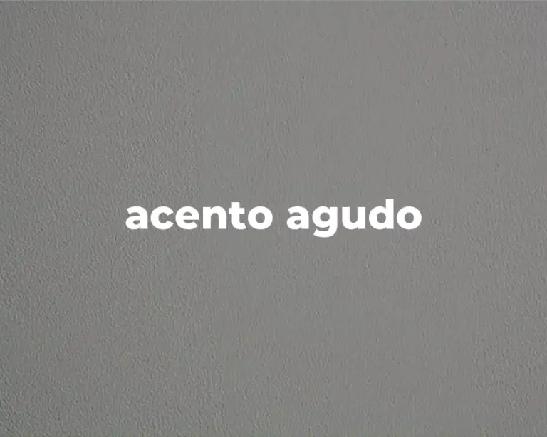 acento agudo