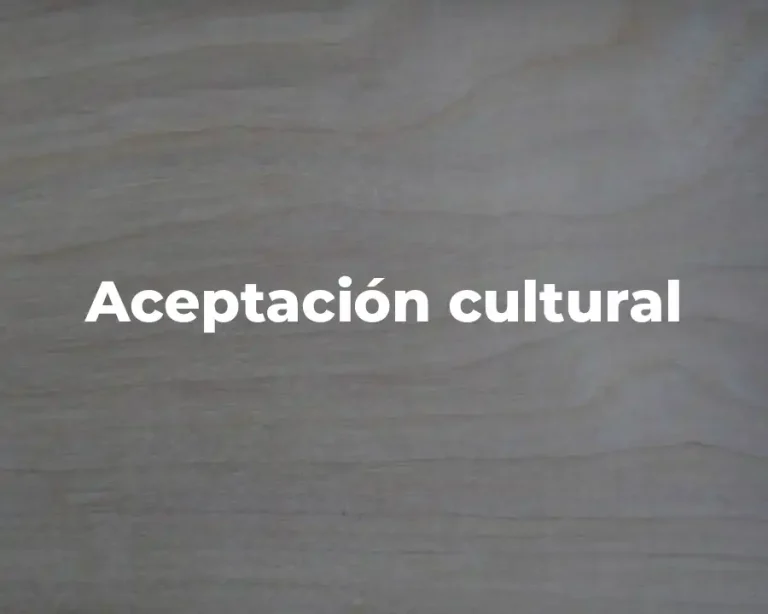 Aceptación cultural